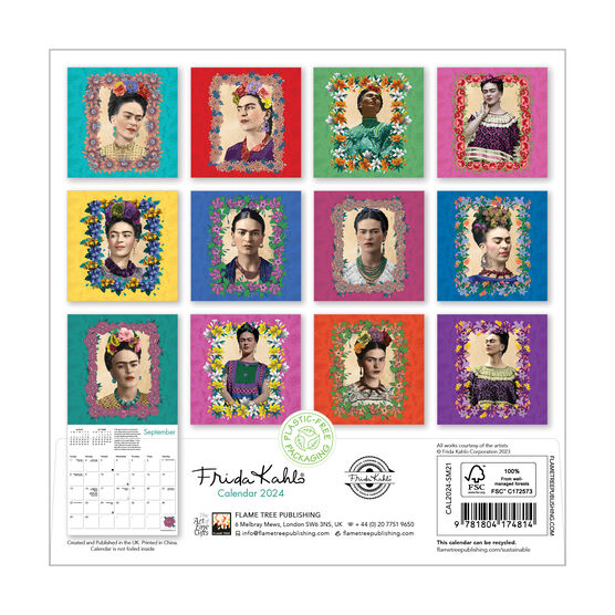 Frida Kahlo 2024 mini wall calendar Calendars Tate Shop Tate